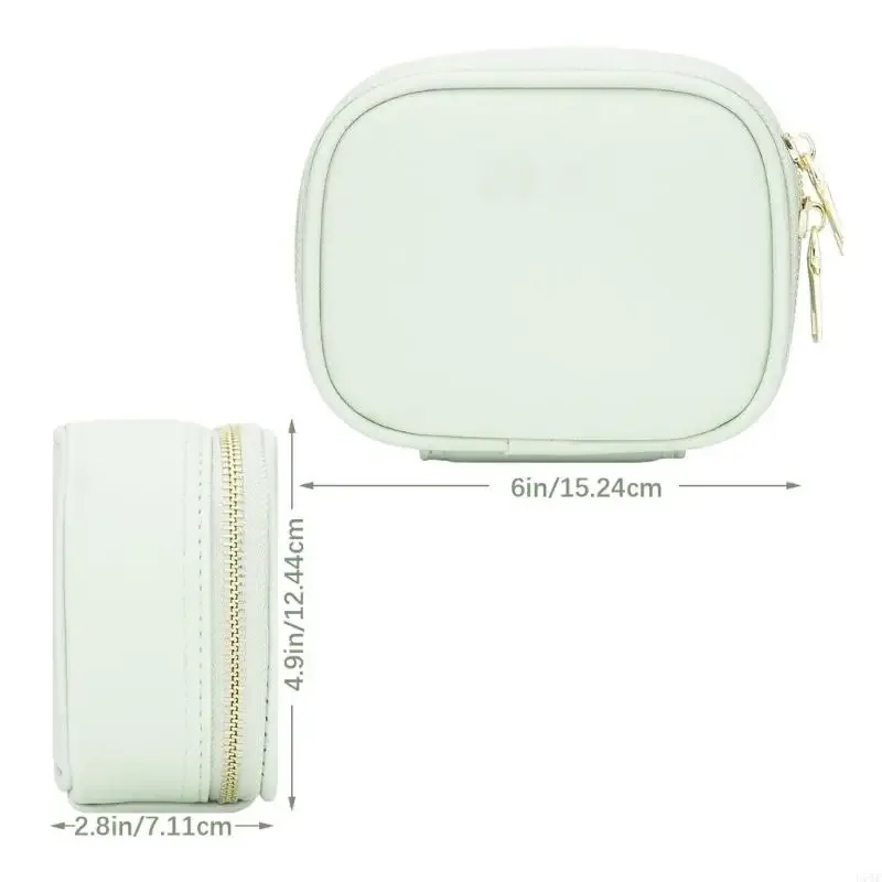 l74f mini trousse maquillage avec miroir led, 3 modes d'éclairage, petite trousse à cosmétiques rechargeable