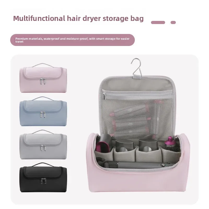 sac de rangement de voyage étanche pour fer à friser, trousse de maquillage, organiseur d'outils capillaires, grande capacité, sac portable pour accessoires dyson, usage domestique
