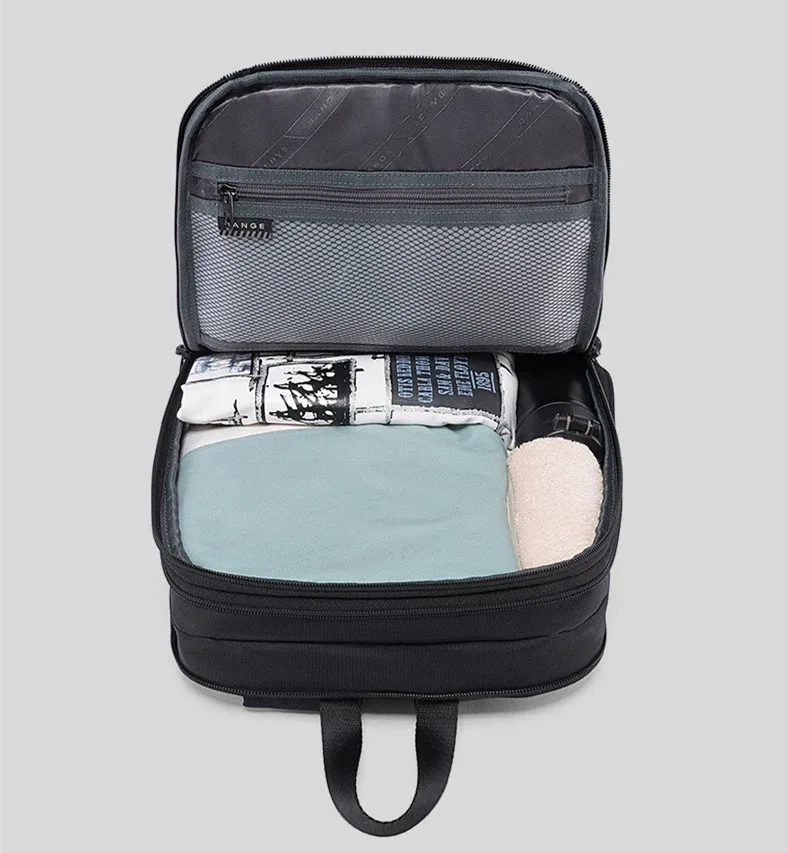 sac dos oxford université noir bleu gris 31x7x43cm étanche poche chaussures ceinture air mode voyage