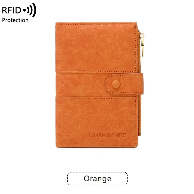 nouvelle pochette de passeport antivol rfid avec fermeture éclair, porte-documents multifonctionnel pour voyage