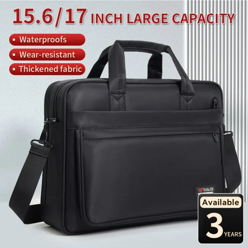 grand sac fourre-tout en toile pour ordinateur portable pour homme, étuis à bombes, sac d'ordinateur, travail, entreprise initiée, bureau, 15.6 ", 17", 14"