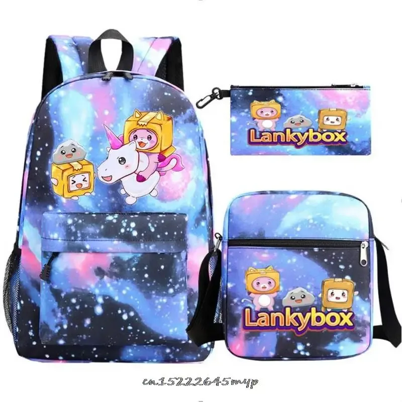 sac dos nylon fleurs dessin animé bleu noir rose galaxie personnages mignons poche latérale fermeture glissière usage voyage capacité grande