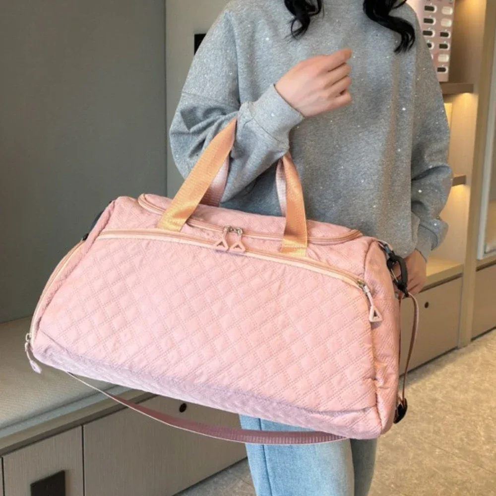 nouveau sac polochon de voyage oxford pour hommes femmes fourre-tout de sport étanche épaule week-end sacs de nuit sacs fourre-tout de grande capacité