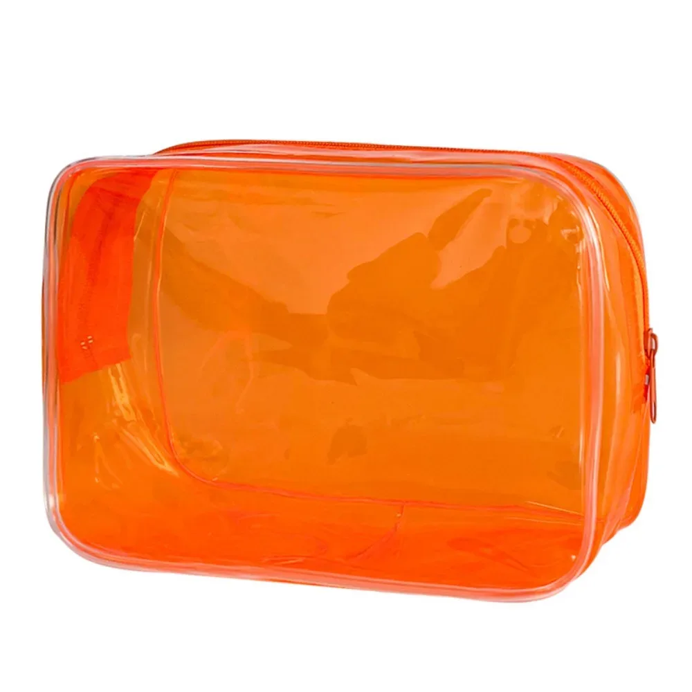 sac à cosmétiques transparent coloré, trousse de maquillage pour femmes, sac de lavage en gelée de pvc, grande capacité, organisateur de cosmétiques de voyage, pochette de maquillage