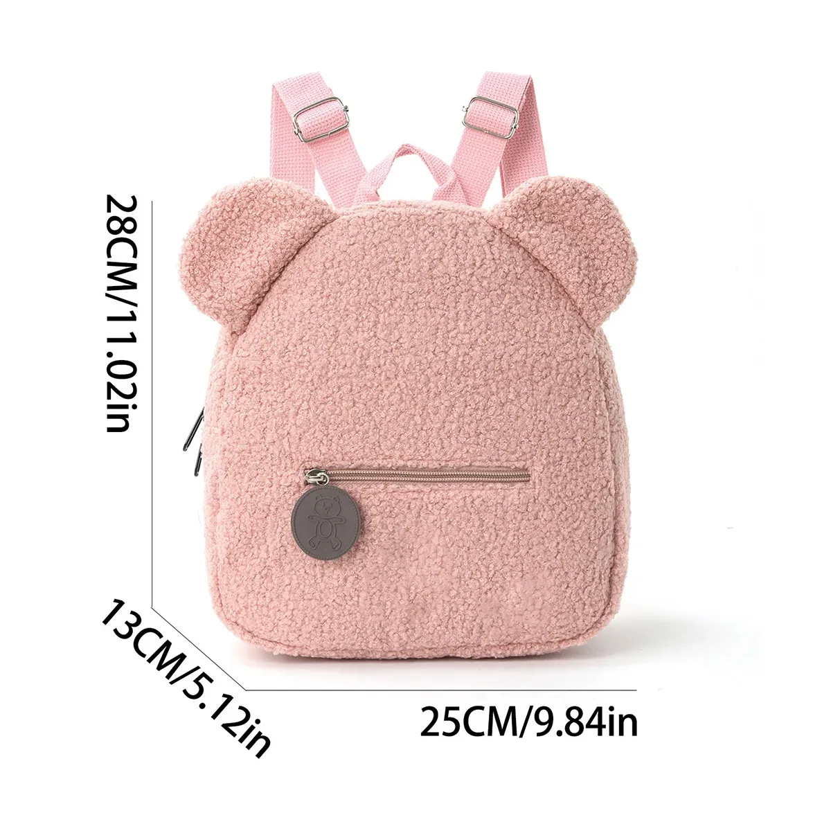 sac à dos personnalisé avec nom, sac à dos pour enfants avec nom, sac à dos pour tout-petits avec ours en peluche, sac à dos moelleux personnalisé pour enfants