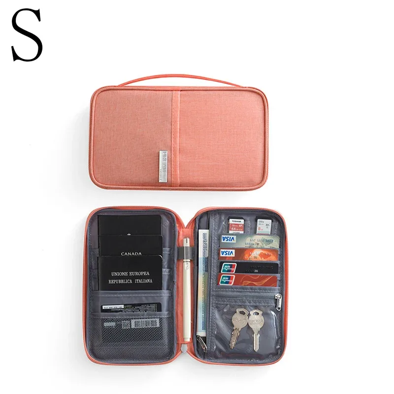 portefeuille de voyage porte-passeport familial multi-poches étui à documents étanche organisateur accessoires de voyage sac à documents porte-carte