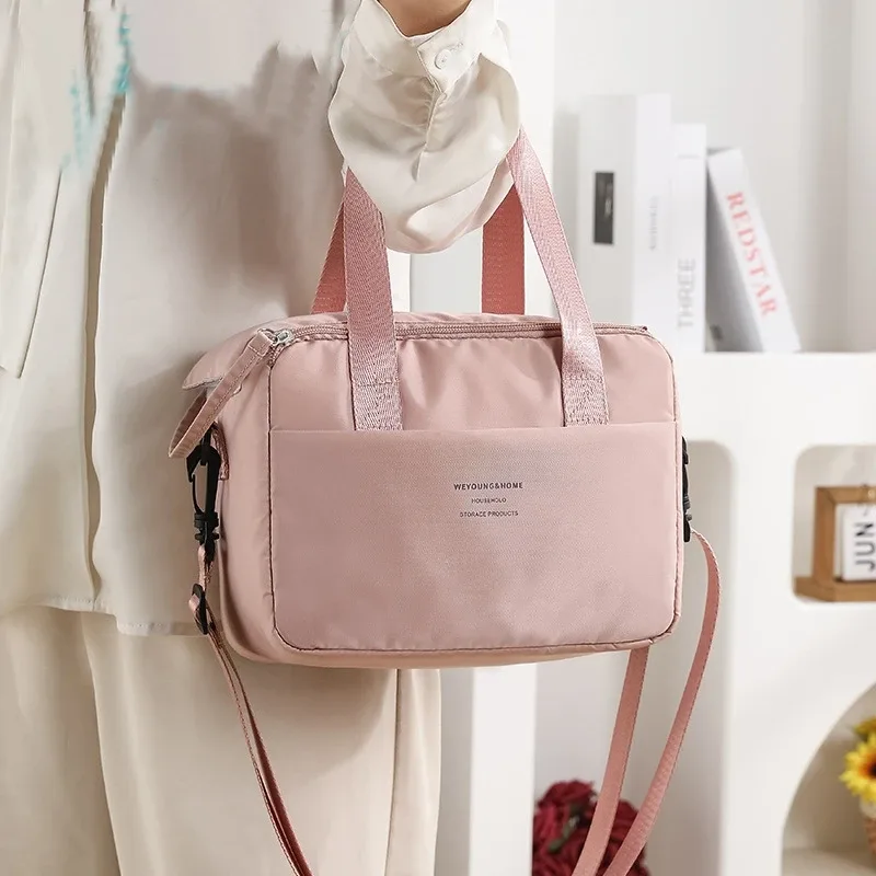 Nouvelle sacoche isotherme portable pour femme, sac à déjeuner thermique, sac fourre-tout, sac à main isotherme, pochette bento étanche, sac à bandoulière pour le bureau