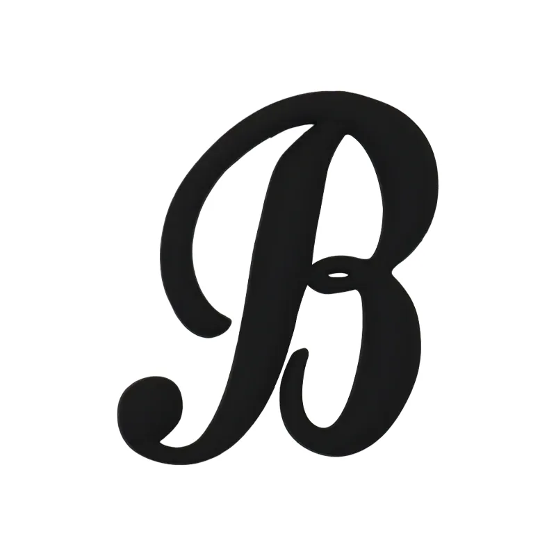1 pièce breloque de sac à lettres noires, accessoires de mode, breloques de lettres de style latine pour sacs de plage, breloques a-z pour sacs fourre-tout
