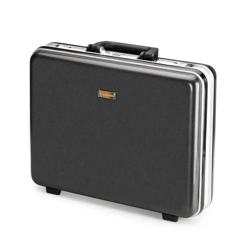 mallette d'affaires antivol avec cadre en aluminium de 18 pouces, étui sécurisé pour ordinateur portable avec serrure tsa pour voyage, sac à main de rangement durable
