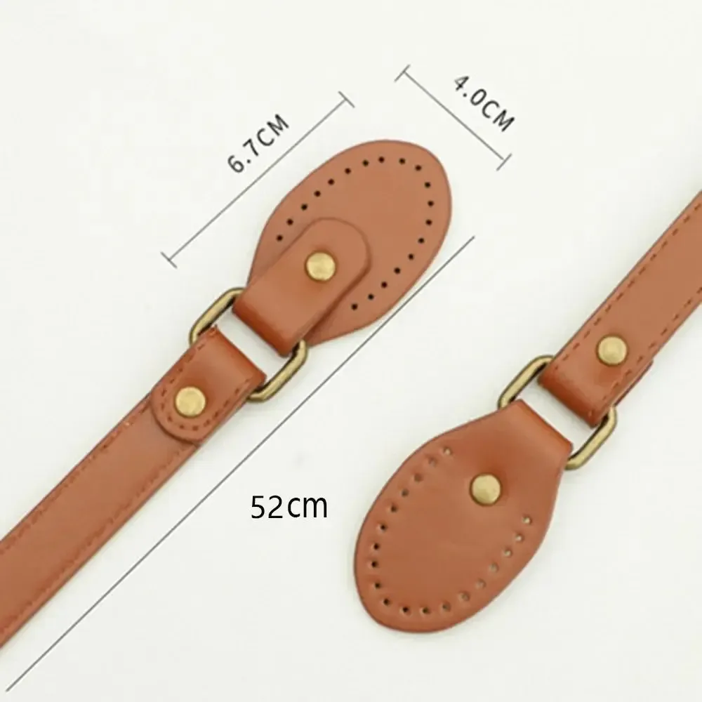 1 pièce 52x2cm sangles et poignées de remplacement en cuir pu pour sacs à bandoulière et sacs à main femme, accessoires de sac diy