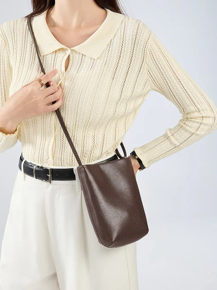 sac à bandoulière vintage en cuir véritable yanatari, mini sac de luxe pour téléphone portable, sac à bandoulière pour femmes, sac pour téléphone portable pour femmes