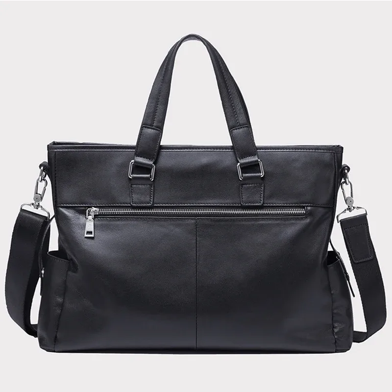 nouveaux hommes en cuir véritable sac à main commercial sacs à bandoulière en peau de vache homme porte-documents sac de messager décontracté sac de voyage sacs pour ordinateur portable
