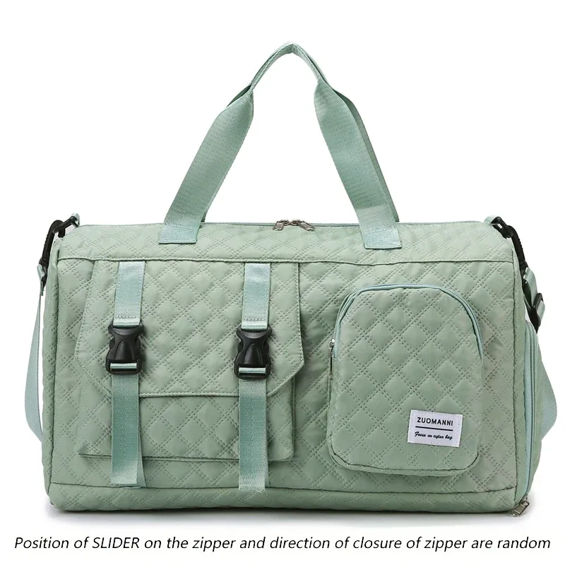 sac de voyage en nylon durable, sac de sport portable pour les voyages de nuit, sac d'entraînement à bandoulière, argyle spacieux