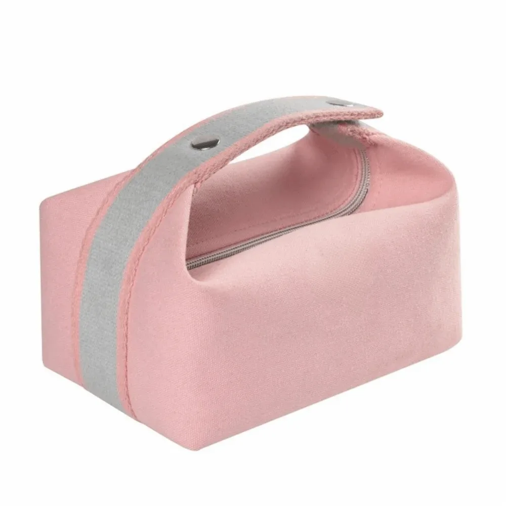 sac de rangement cosmétique tendance grande capacité, trousse de toilette portable en toile, pochette de maquillage