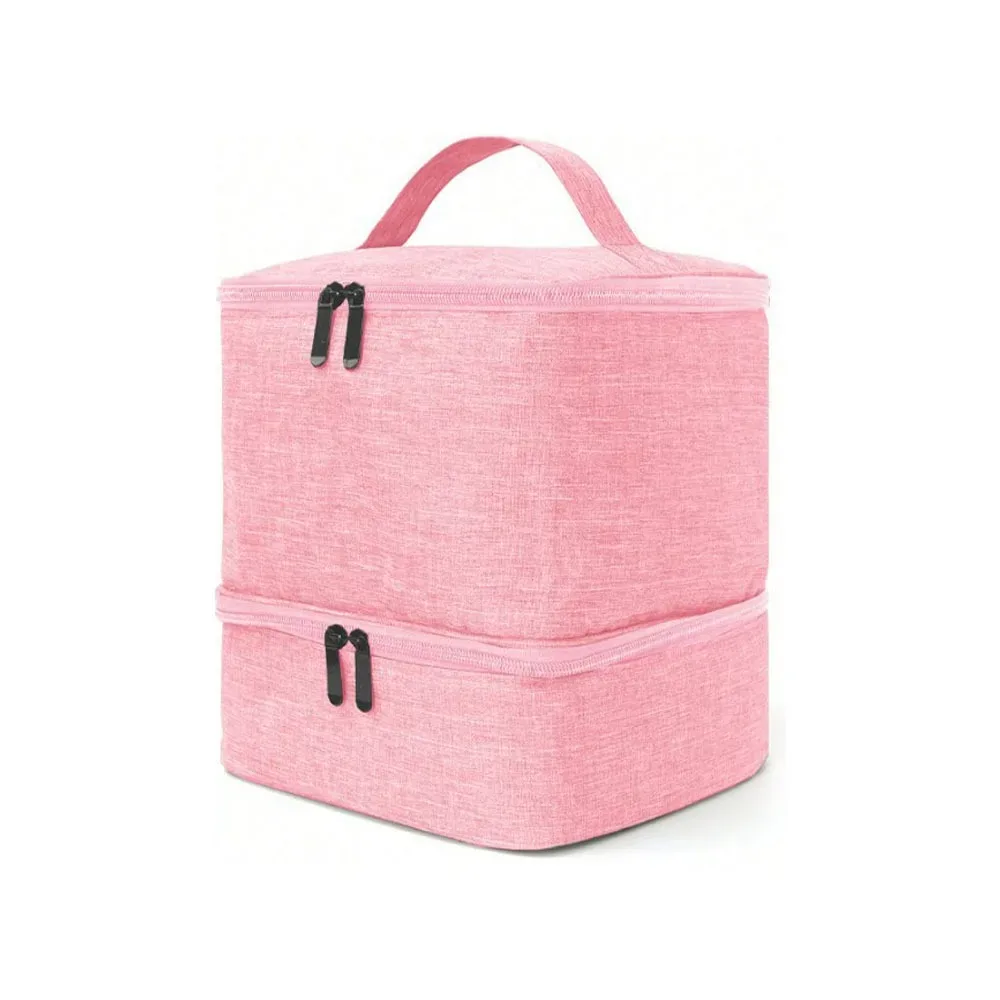 sac de rangement portable pour vernis à ongles, 30 compartiments, double couche, avec poignée, sac pour huiles essentielles