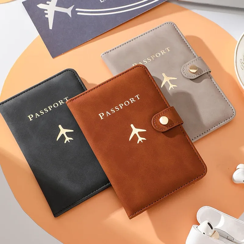 porte-passeport personnalisé avec nom personnalisé sur la couverture, étui de couverture pour passeport d'avion, organisateur de documents de voyage