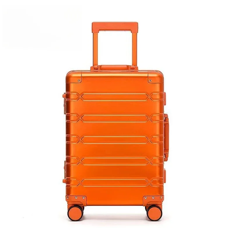 valise/sac de 24 pouces en alliage aluminium-magnésium de luxe, expédiée depuis l'ue, idéale pour les étudiants.