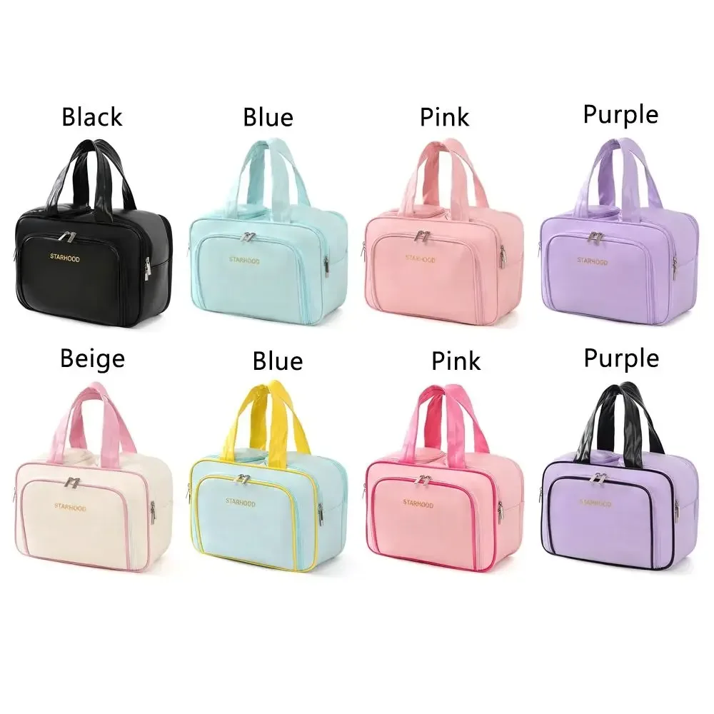 sac à cosmétiques de grande capacité, trousse de toilette portative étanche, organisateur de maquillage multi-compartiments, sac de rangement de maquillage