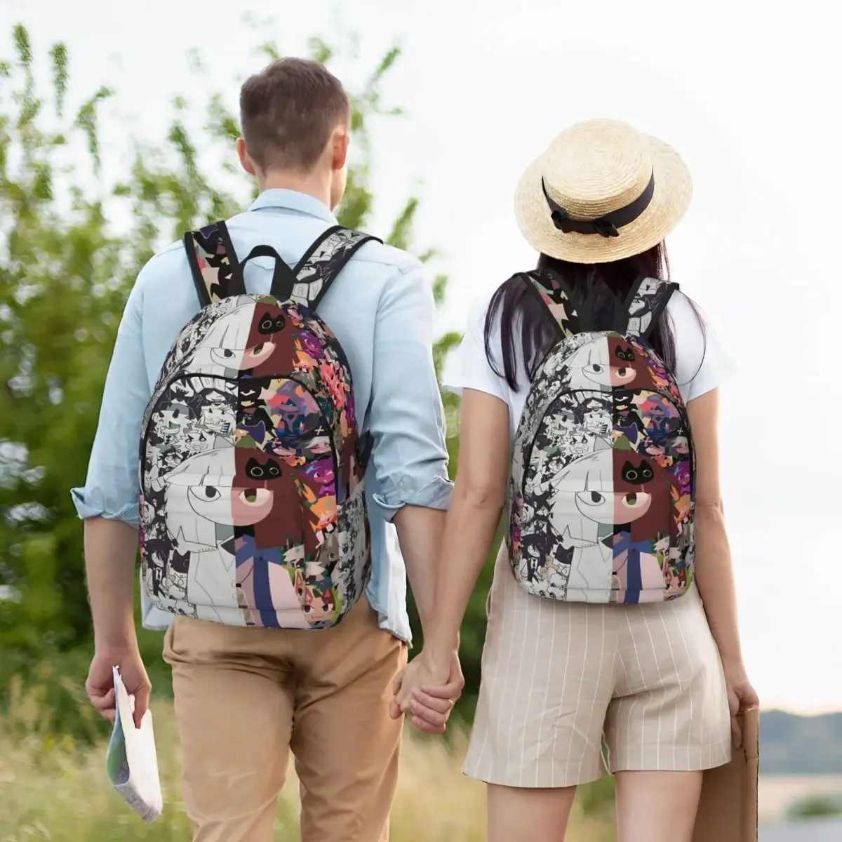 sac à dos d'éducation financière en papier anime pour hommes et femmes, sac à dos d'affaires pour étudiants adolescents, sac à bandoulière léger pour collège