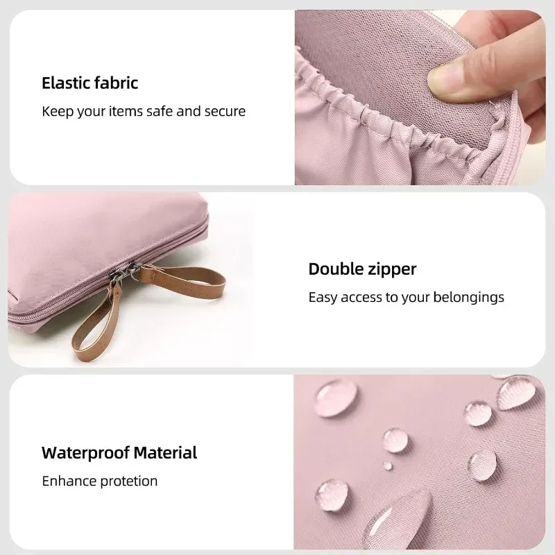 sac de maquillage portable pour femmes, 1 pièce, sac à cosmétiques, pochette de rangement pour pièces de monnaie, mini sac à rouge à lèvres, petit sac de toilette