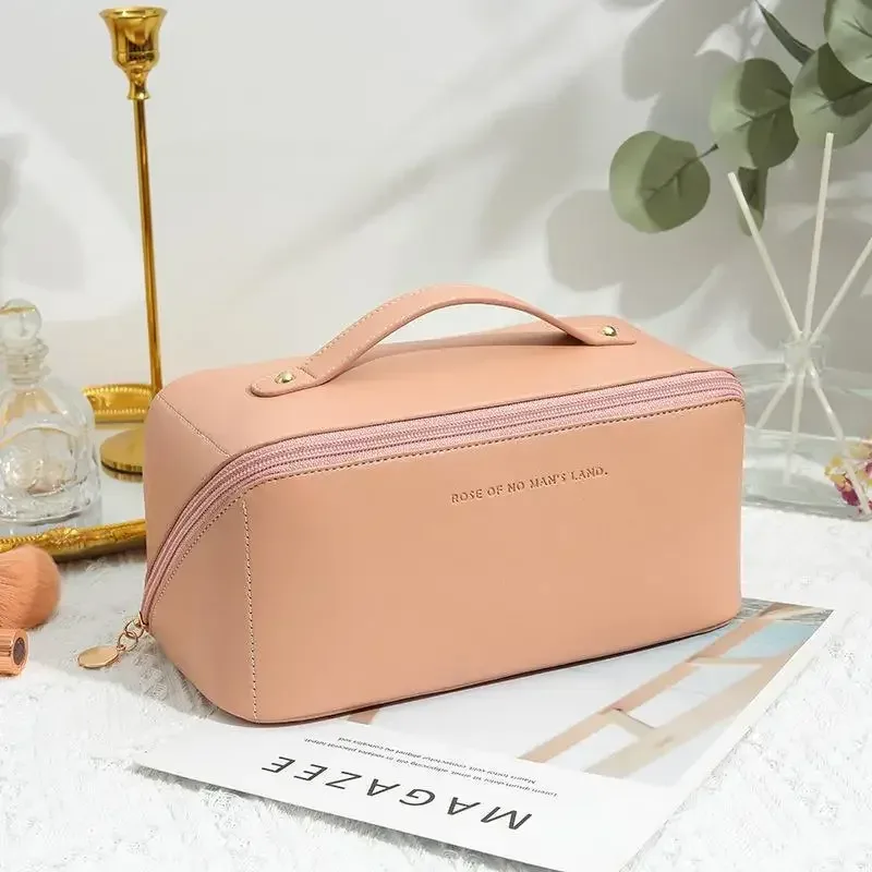 trousse de toilette pour femme, trousse de maquillage, pochette de rangement, boîte de luxe pour femme, trousse à cosmétiques, sac de rangement pour voyage avec fermeture éclair
