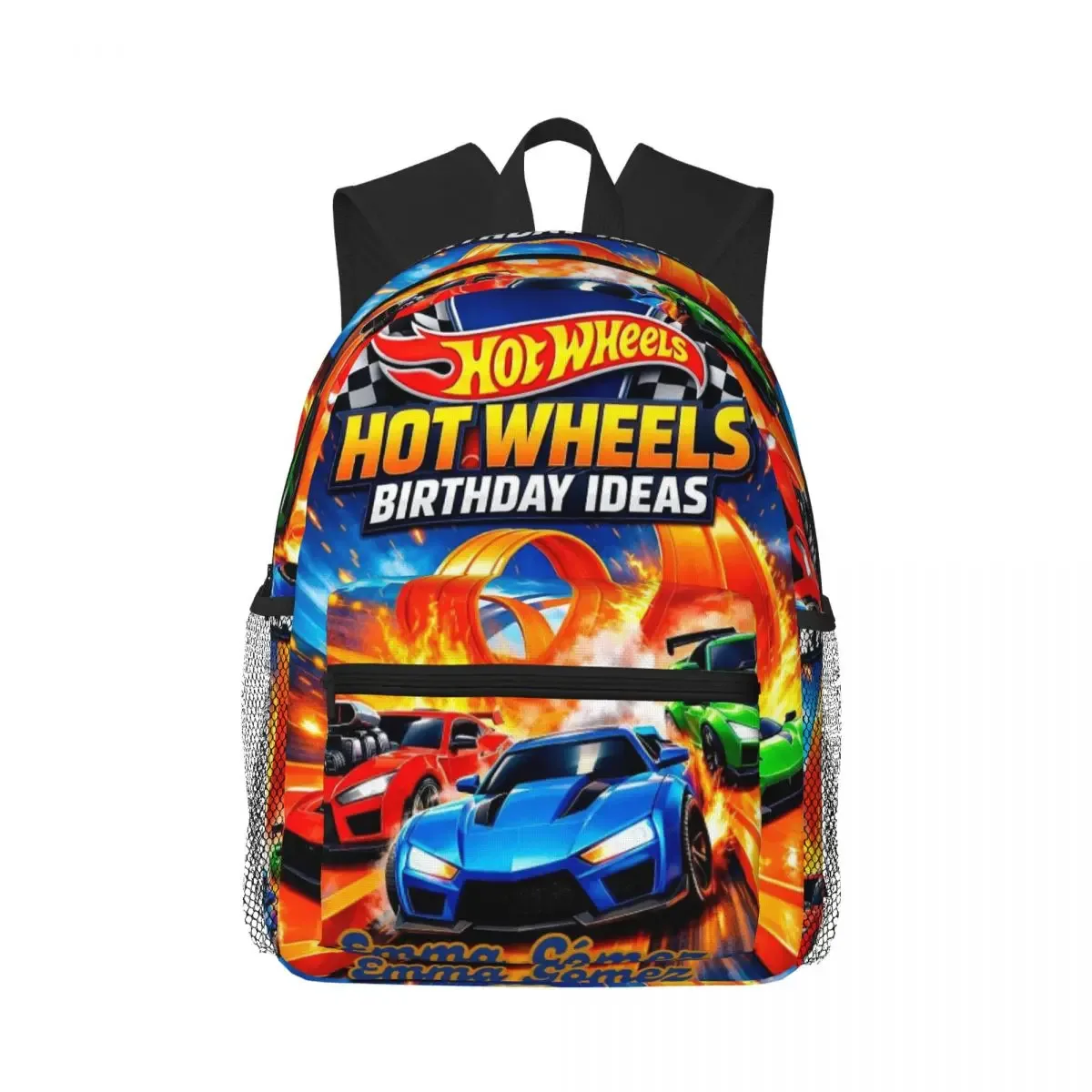 sac à dos hot wheels race pour étudiants, sac d'école, sac à dos de randonnée, sac de voyage pour hommes et femmes, sac à bandoulière