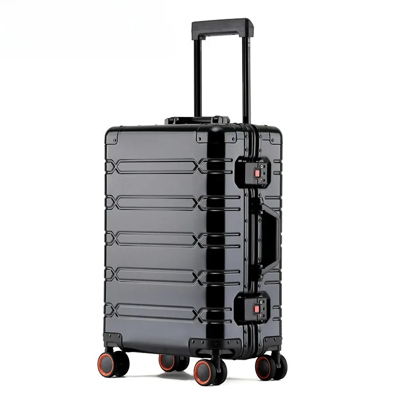 sacs de voyage bagages roulants bagages 20'' valise de cabine à main valise de voyage en alliage d'aluminium-magnésium
