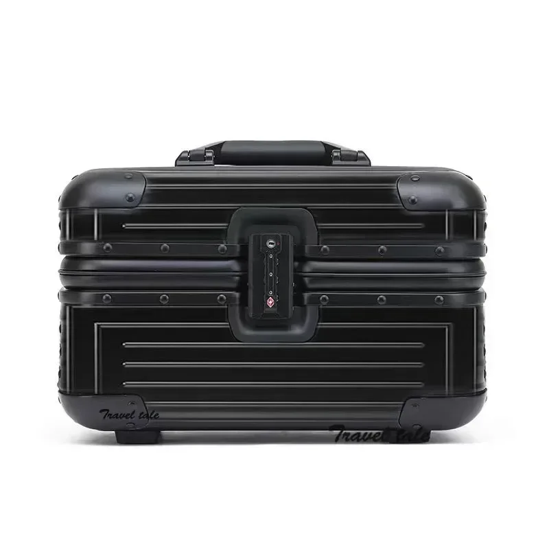valise de cabine en aluminium de 12 à 15 pouces, petite valise rigide, trousse de toilette, bagage discret
