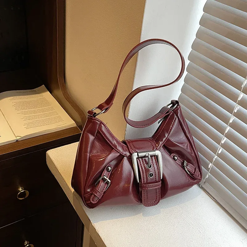 sac à bandoulière plissé rétro y2k pour femme, style maillard, sac sous le bras, pochette, sacs à main pour voyage, travail, shopping – vente chaude