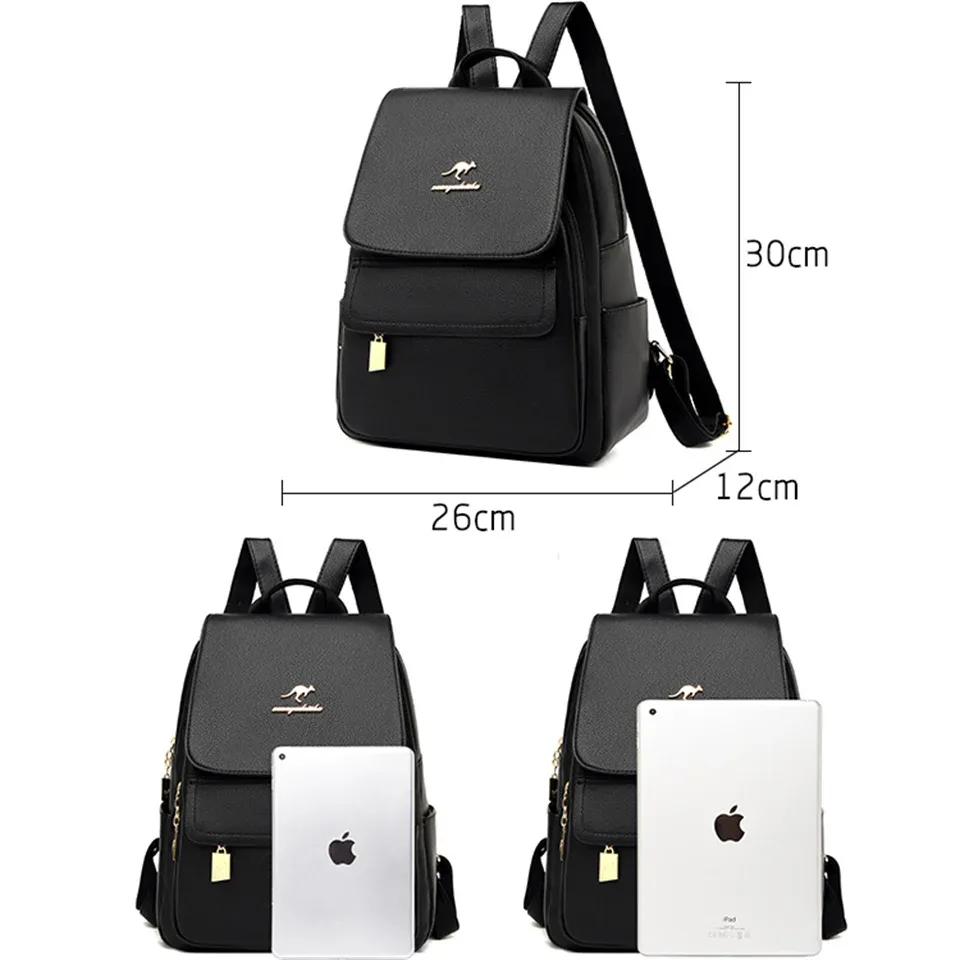 sac à dos en cuir de grande capacité pour femme, sac à dos de voyage pour adolescentes, sacs initiés à l'école, designer, haute qualité
