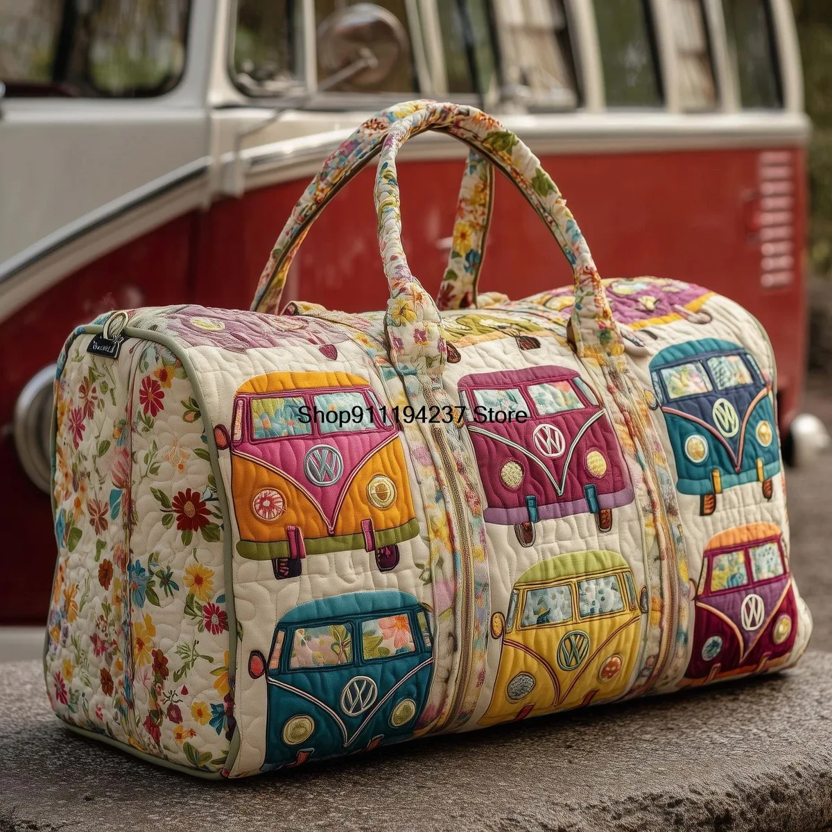 nouveau modèle de sac de voyage matelassé 3d hippie vibe