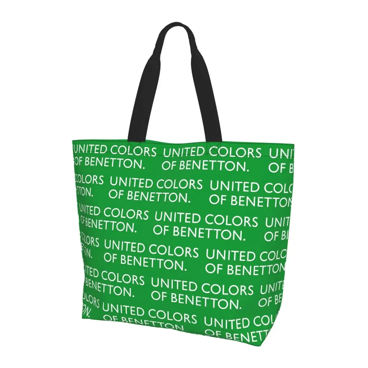 united colors of benetton sac fourre-tout en toile de grande capacité, sac à bandoulière, sac à provisions pour femmes