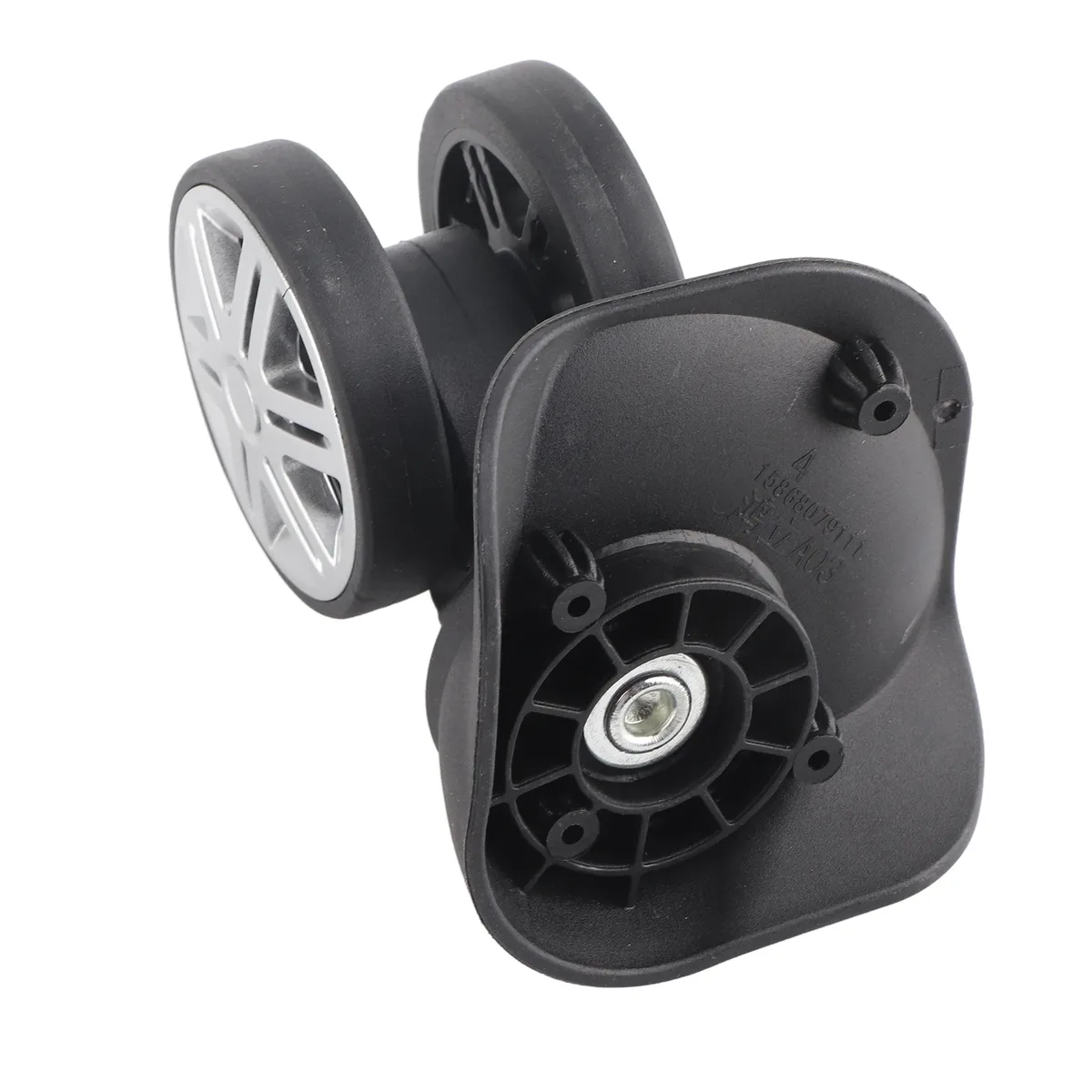 roulette doublée silencieuse plastique noire haute qualité valise poignée télescopique installation facile durabilité écologique
