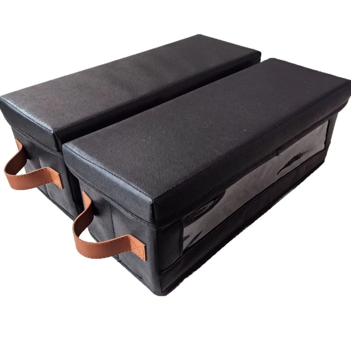 boîte de rangement pliable pour cd et dvd avec couvercle, organiseur de médias, conteneur en tissu non tissé pour jeux vidéo, livres, vêtements, armoires