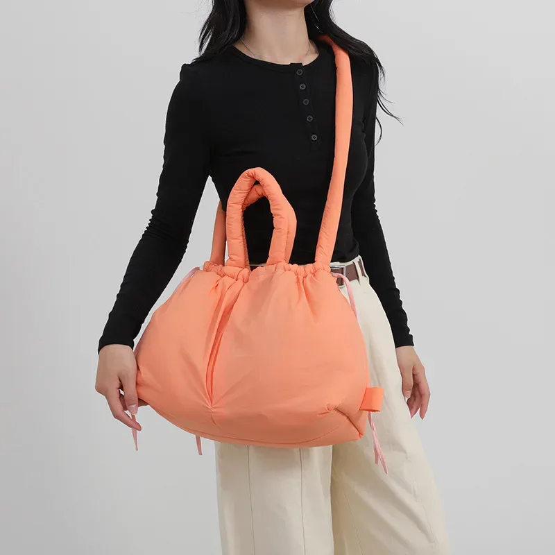 nouveau sac femme vers le bas rembourré veste sac mode unique épaule sac fourre-tout sac à dos sac à bandoulière mochila femininas grand sac fourre-tout
