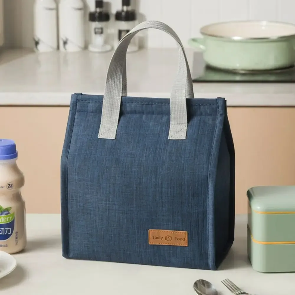 sac isotherme de pique-nique extérieur couleur unie, sac à lunch étanche, organisateur de petit-déjeuner, sacs à main pour aliments, sac fourre-tout en toile pour le déjeuner