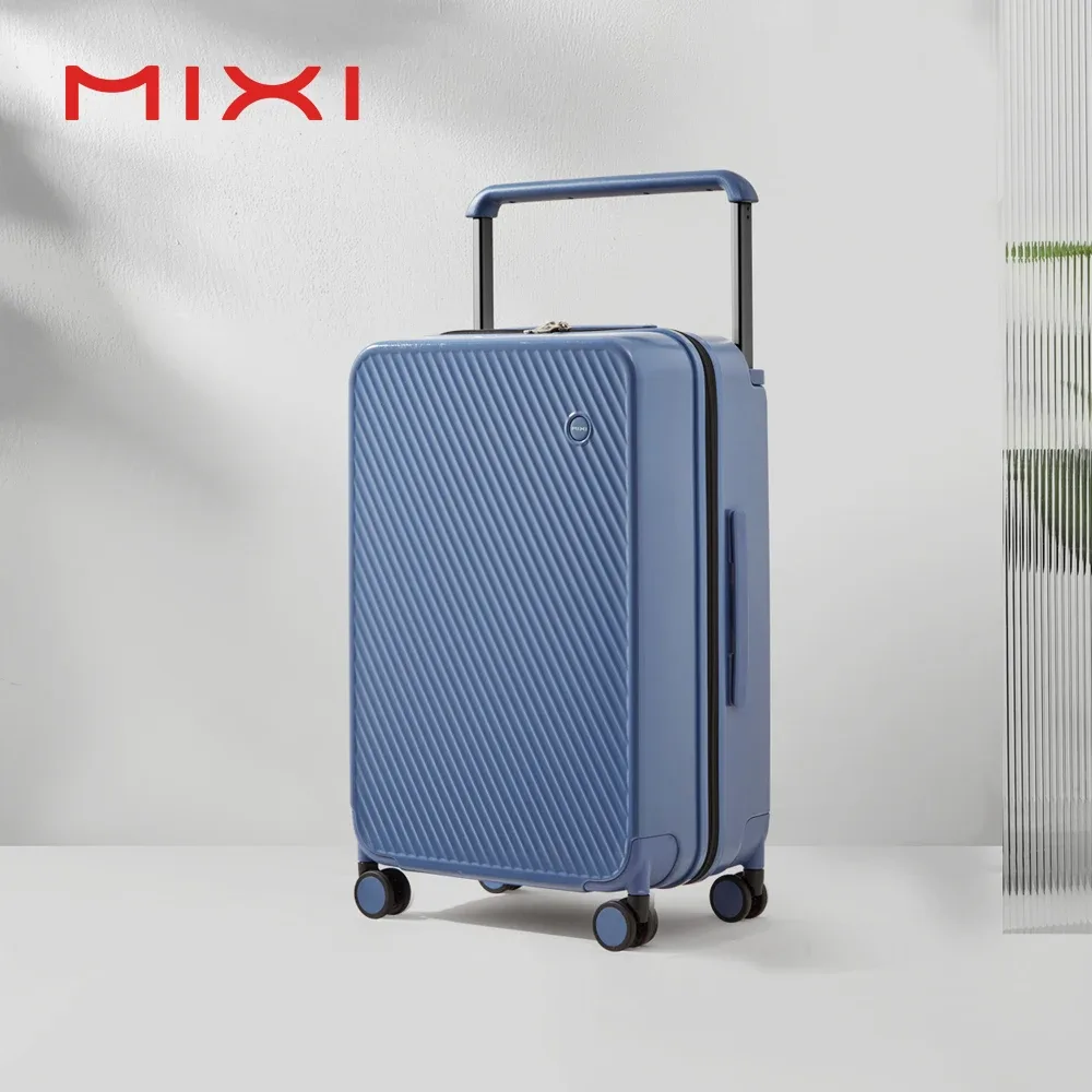 mixi – valise de voyage à poignée large, roulettes à roulettes, côté dur, pc, serrure tsa, unisexe, 20 et 24 pouces
