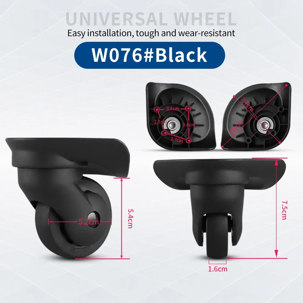 roues universelles pour valises a35, a38, a52, a53 (2 ou 4 pièces) – accessoires de réparation silencieux pour bagages de voyage