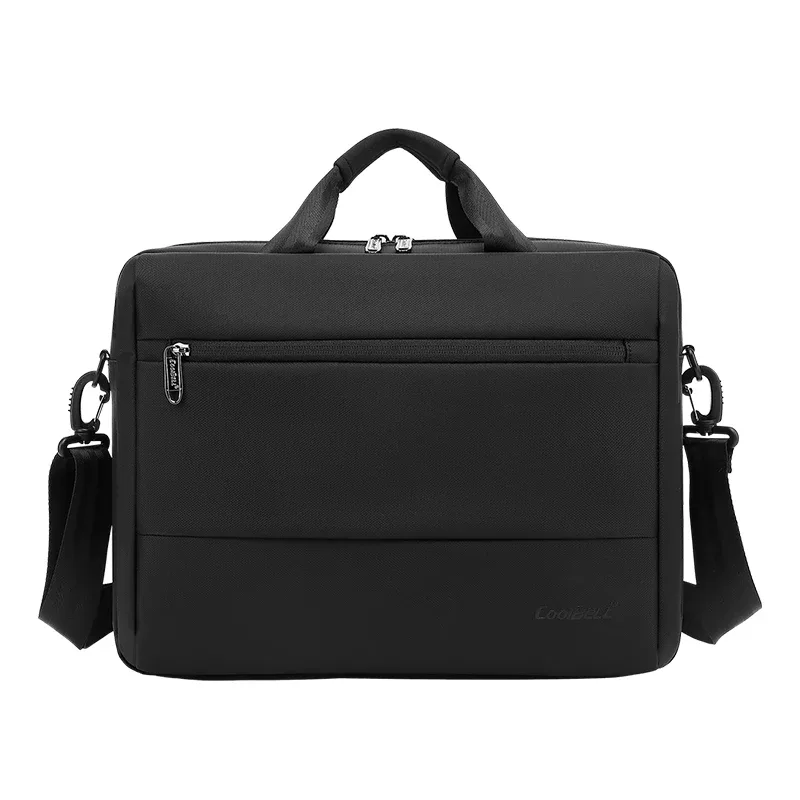porte-documents personnalisé avec logo, sac pour ordinateur portable d'affaires, sac à bandoulière simple pour hommes, résistant aux chocs, ordinateur de 15.6 pouces, vente en gros