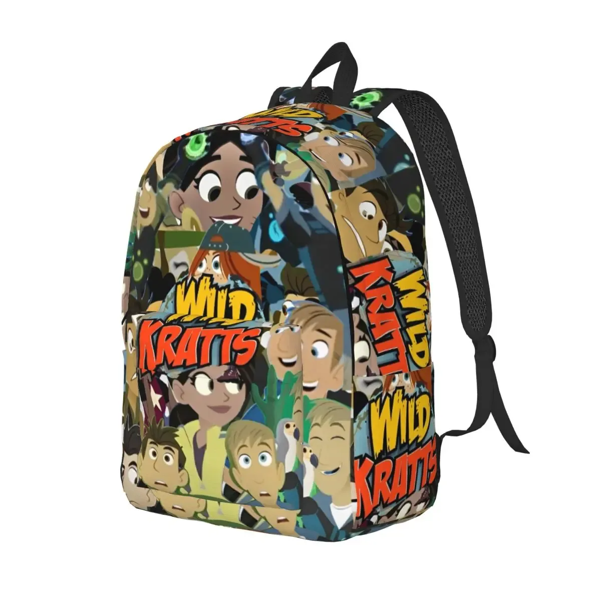 wild kratts sac à dos pour hommes femmes mode étudiant randonnée voyage sac à dos collège sac à bandoulière léger