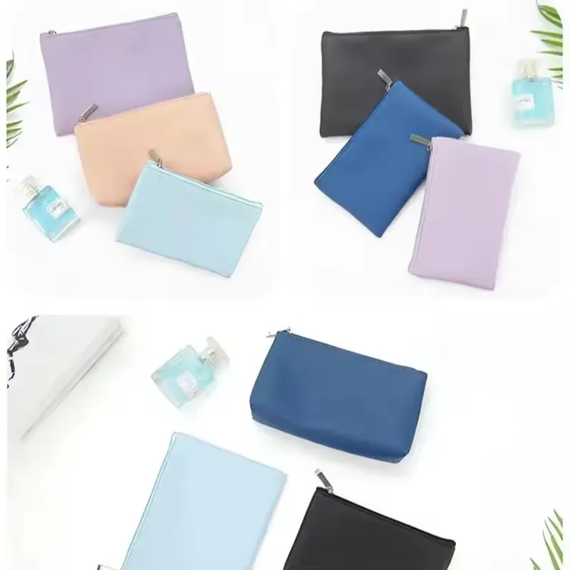 mini sac organisateur de rouge à lèvres |   pochette cosmétique portable ultra fine |   petite trousse de maquillage couleur bonbon pour femme