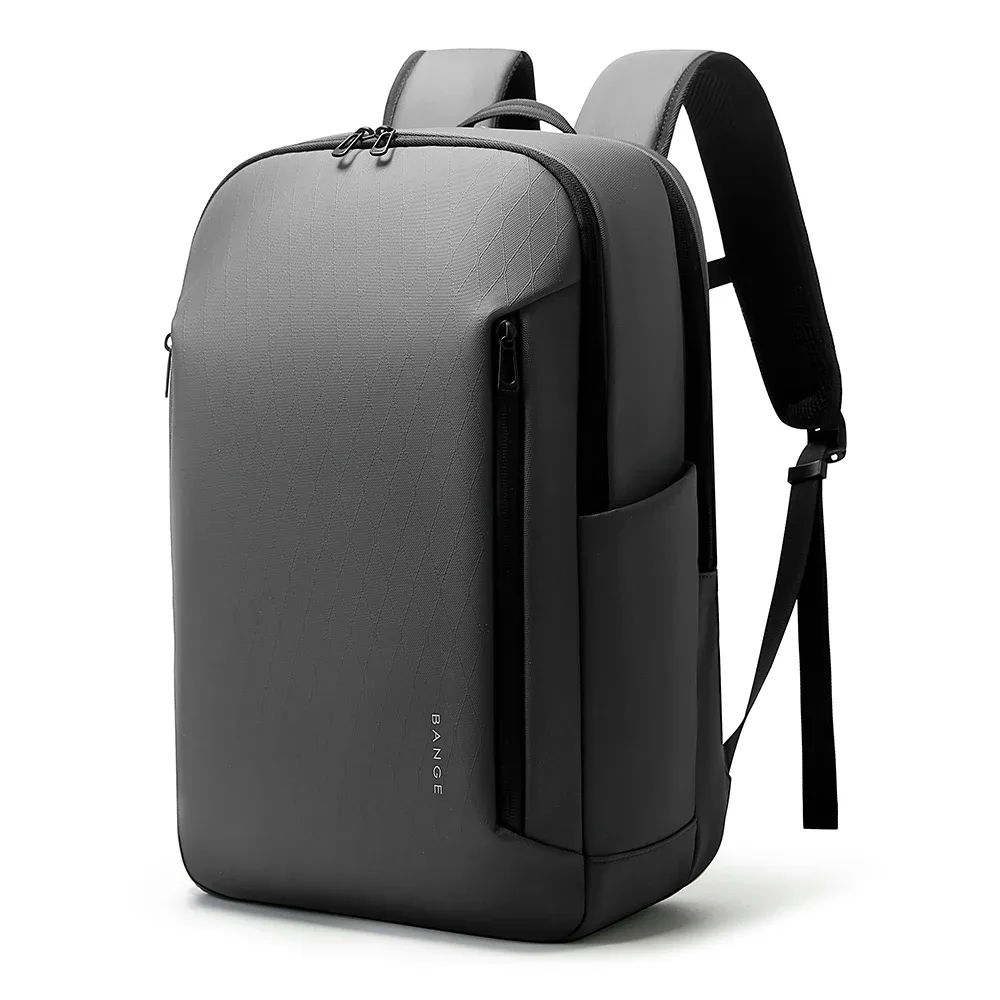 sac dos tpu noir polyester compartiment ordinateur portable poignée doublée bandes fixation sac voyage travaille école