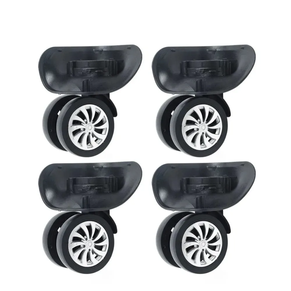 roues valise plastique noires pivotantes silencieuses organisateurs légers travail manuel accessoires remplacement bagage voyager