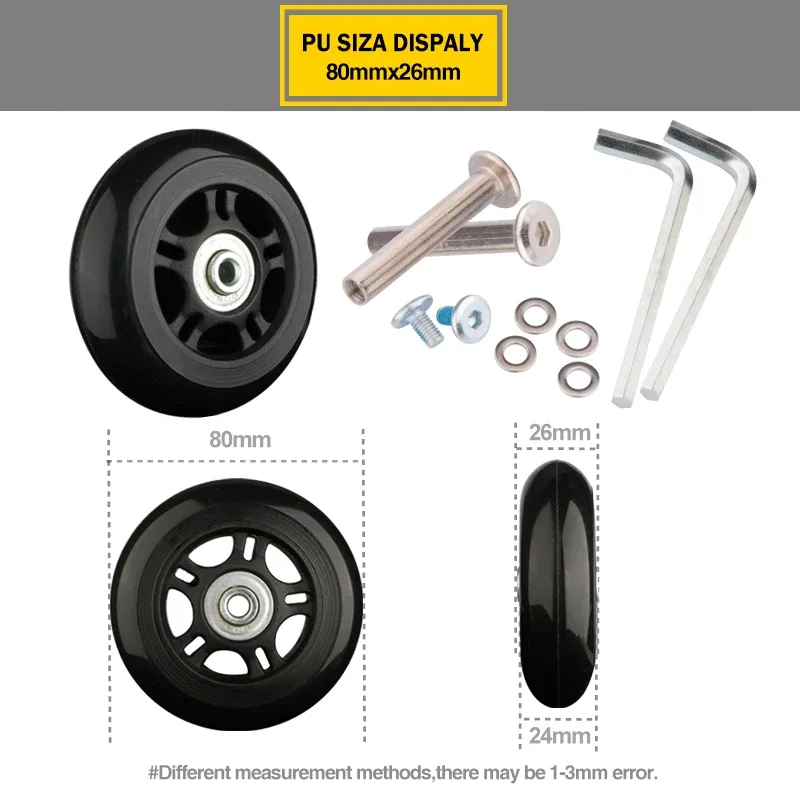 roues de valise 1 paire d'axes de remplacement pour valises roues de rechange de luxe outil de réparation de luxe roulettes