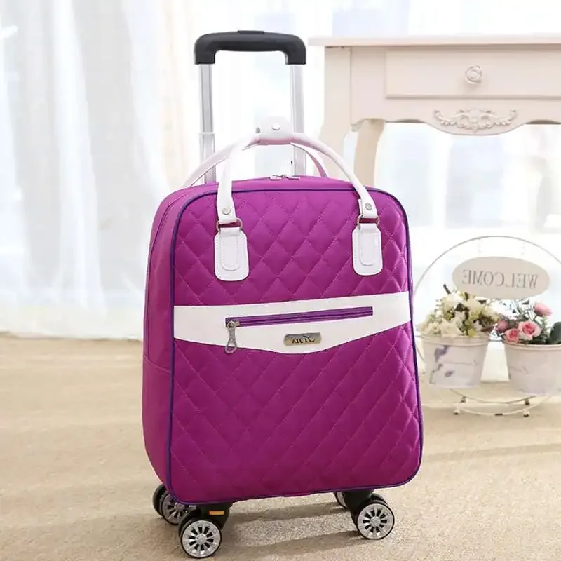 sac à roulettes pour femmes, sac à dos de voyage avec roulettes, sac à roulettes oxford de grande capacité, valise à roulettes pour voyage.