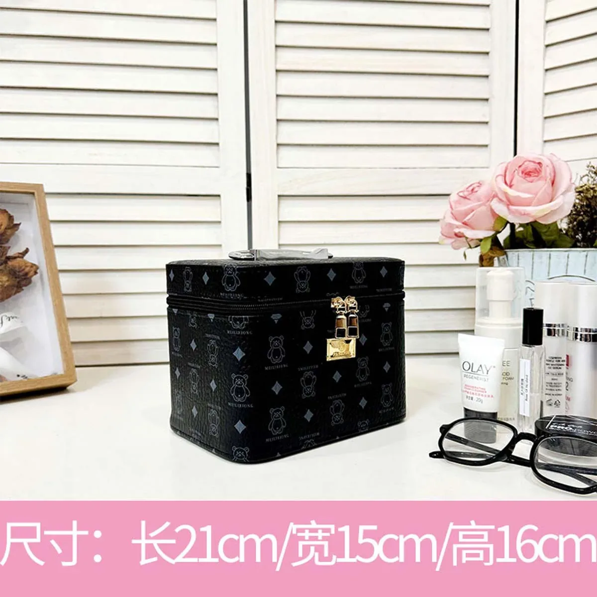 trousse de maquillage chancelier avancée, haute qualité, grande capacité, portable, boîte de rangement de cosmétiques, valise de voyage spéciale, mode, nouveau