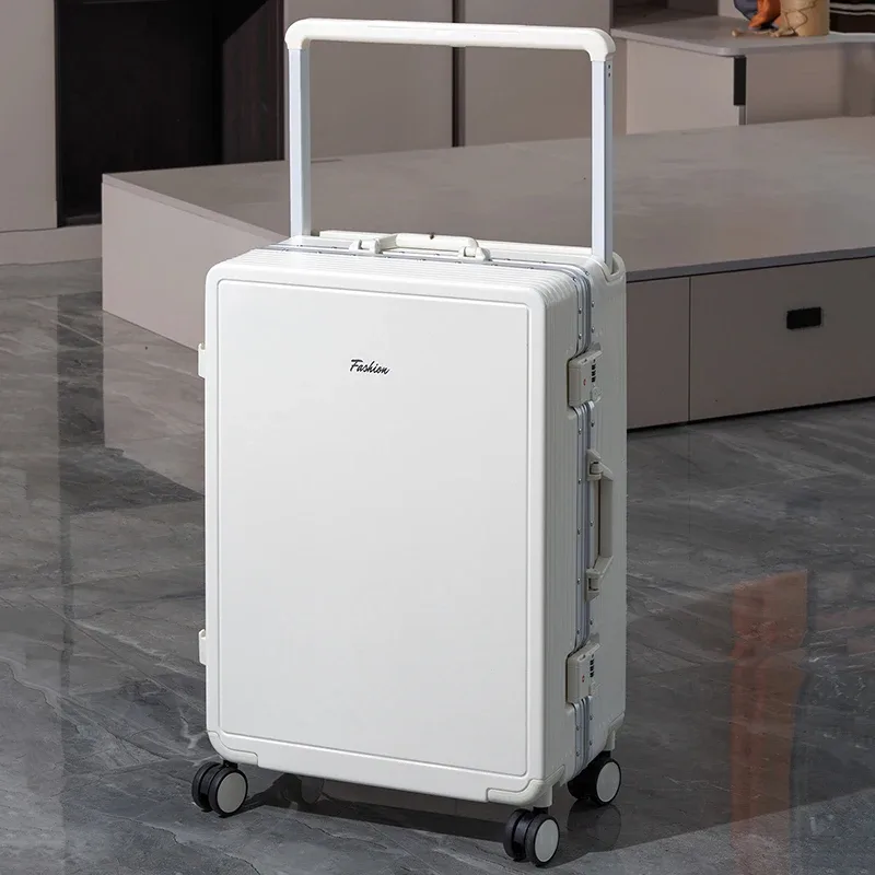Valise à roulettes avec poignée large, nouvelle valise de voyage, valise étudiante avec serrure à code, multifonctionnelle, grande capacité, roues pivotantes