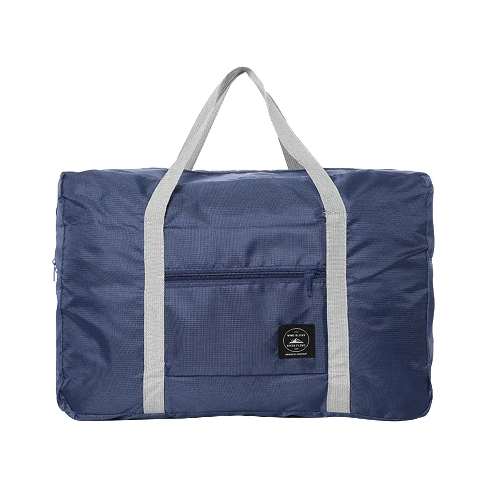 sac de voyage pliable imperméable de couleur unie, sac à bagages léger de grande capacité