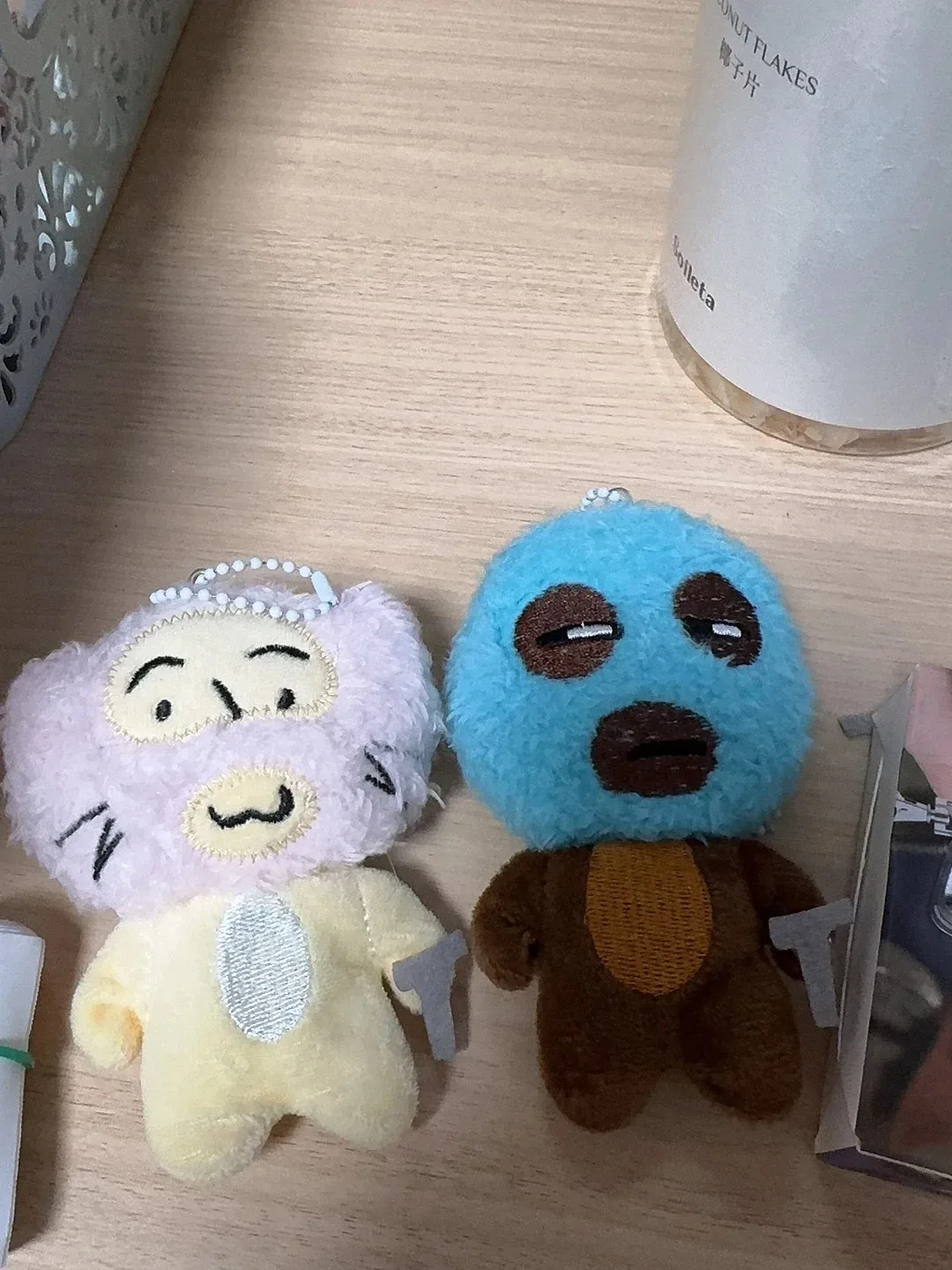 porte-clés en peluche drôle de voleur, pendentif de poupée en peluche abstraite mignonne et originale, breloques uniques pour sac à dos d'étudiant, cadeau fantaisie pour amis