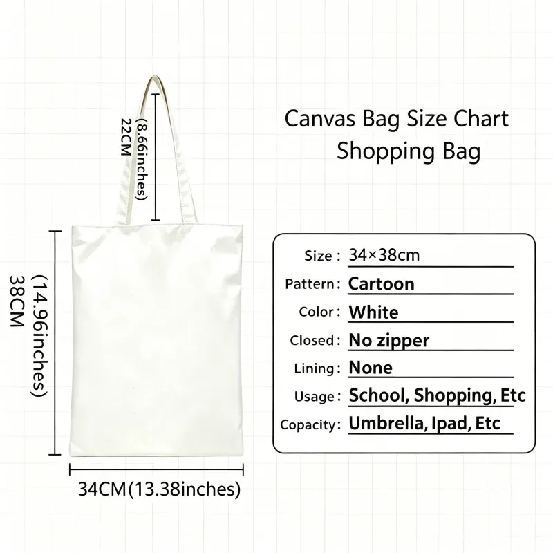 sac fourre-tout en toile imprimé citron et feuilles bleues, style décontracté pour les courses estivales et les sorties quotidiennes
